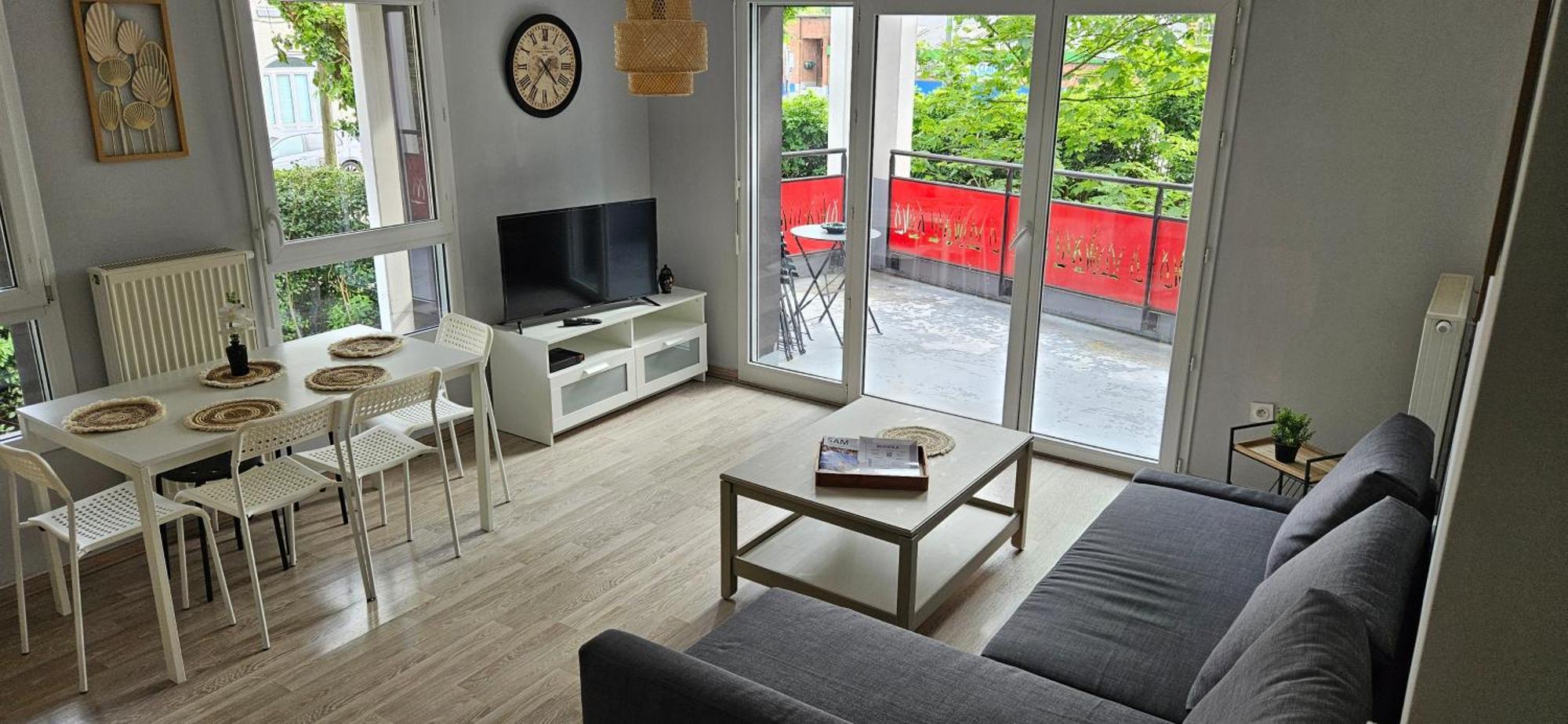 Appartement 2 Chambres Avec Terrasse Et Garage Saint-Andre-lez-Lille Экстерьер фото